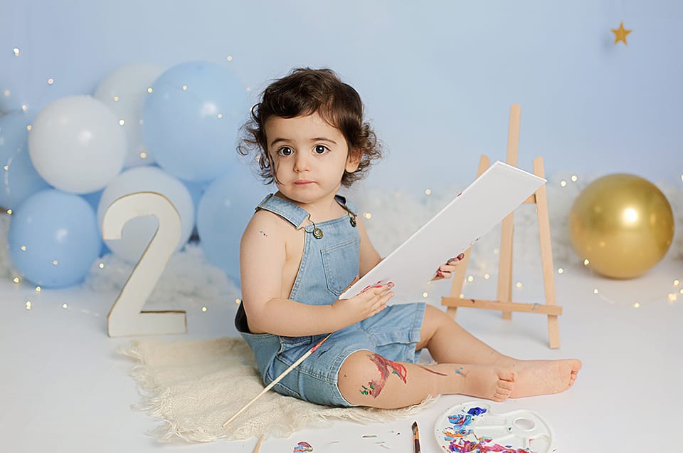 Séance photo anniversaire 2 ans : Petit Artiste en herbe Vitry Sur Seine (Paris et petite couronne)